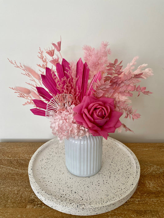 Barbie Pink- Everlasting Floral Arrangement (Medium)