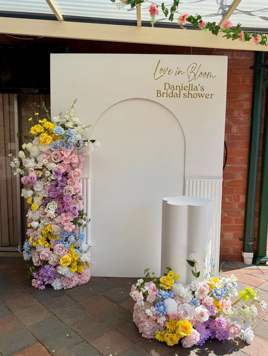 Bride/ Baby in Bloom Backdrop set