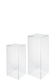 Clear Square Acrylic Plinth Set