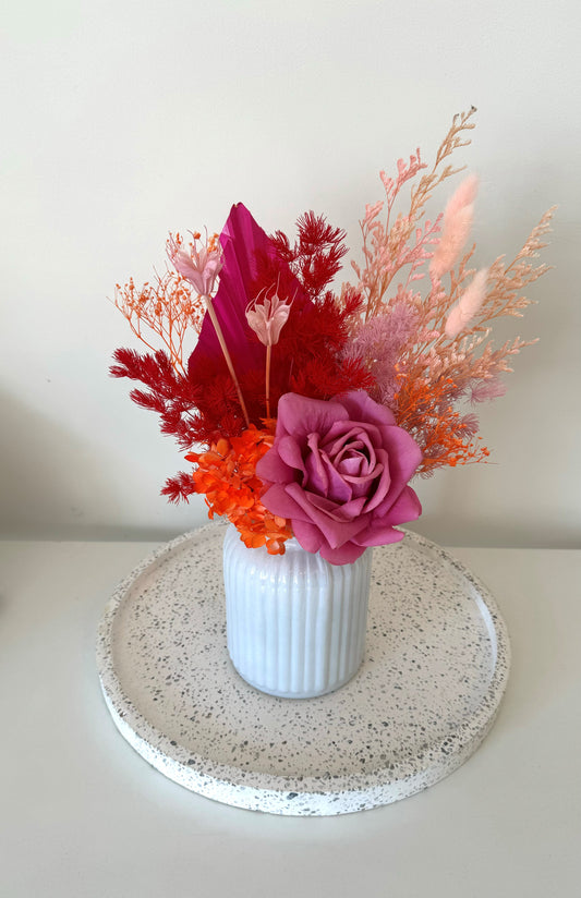 Ruby Rose- Everlasting Floral Arrangement (Small)