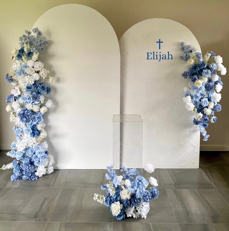 Coloured Arch Backdrop - Nude, White, Lilac, Blue